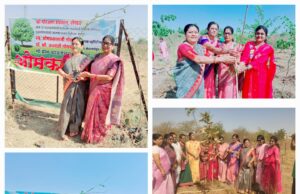 जागतिक महिला दिनानिमित्त प्रभाग ९ मध्ये वृक्षारोपणाचा उपक्रम